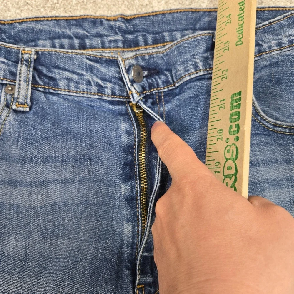 Levi's 569 jeans Men's 38x30 Blue Denim Loose Straight‎ relax Fit stretch